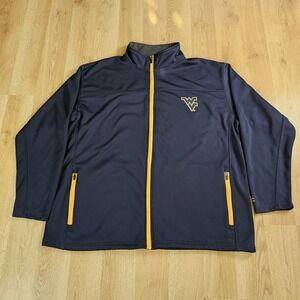 Vtg Champion West Virginia Mountaineers Sweatshirt Mens Xl Y2k Fullzip Embroided